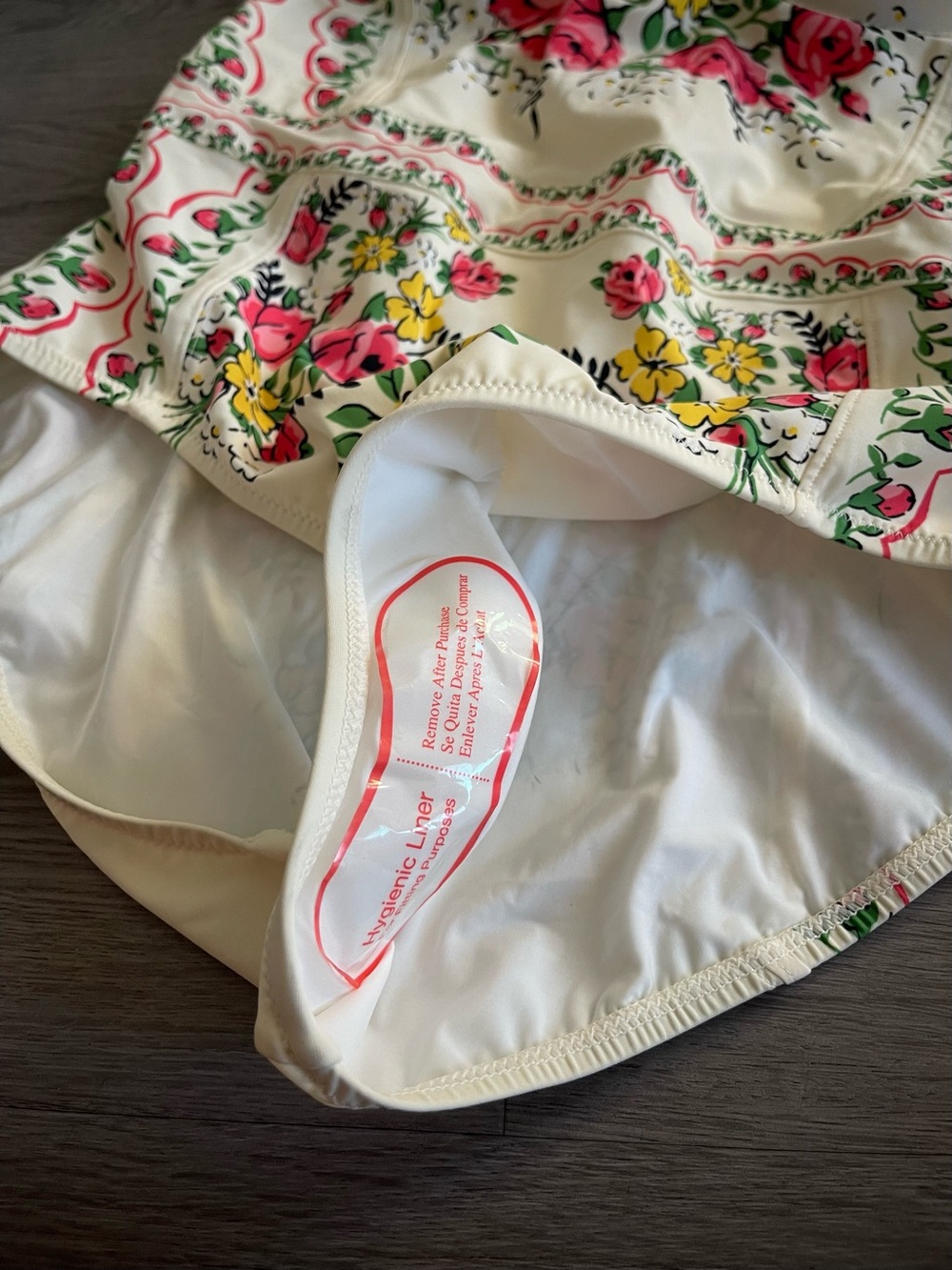 NWT Tory Burch LIPSI White Floral One-Piece Swimsuit garden veil - Picture 7 of 9